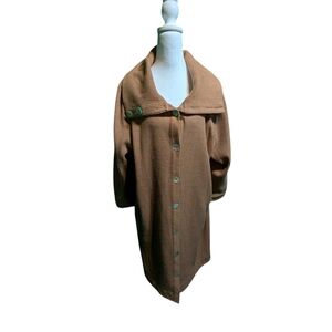 Soft Surroundings Brown Cape Jacket
